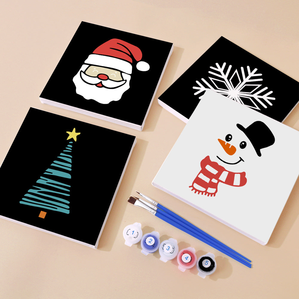 Festive Cheer 4 Pack Mini Paint by Numbers Kit