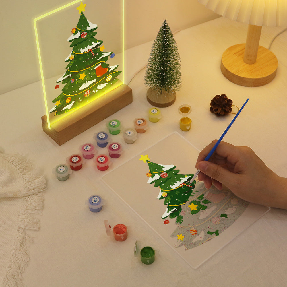 LED Christmas Tree Paint by Numbers