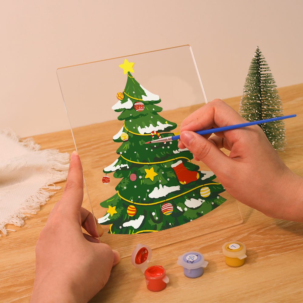 LED Christmas Tree Paint by Numbers
