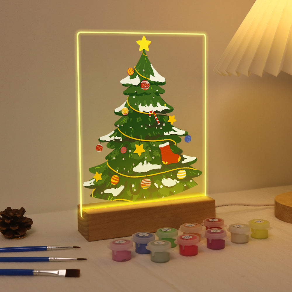 LED Christmas Tree Paint by Numbers