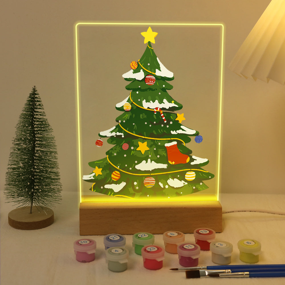 LED Christmas Tree Paint by Numbers