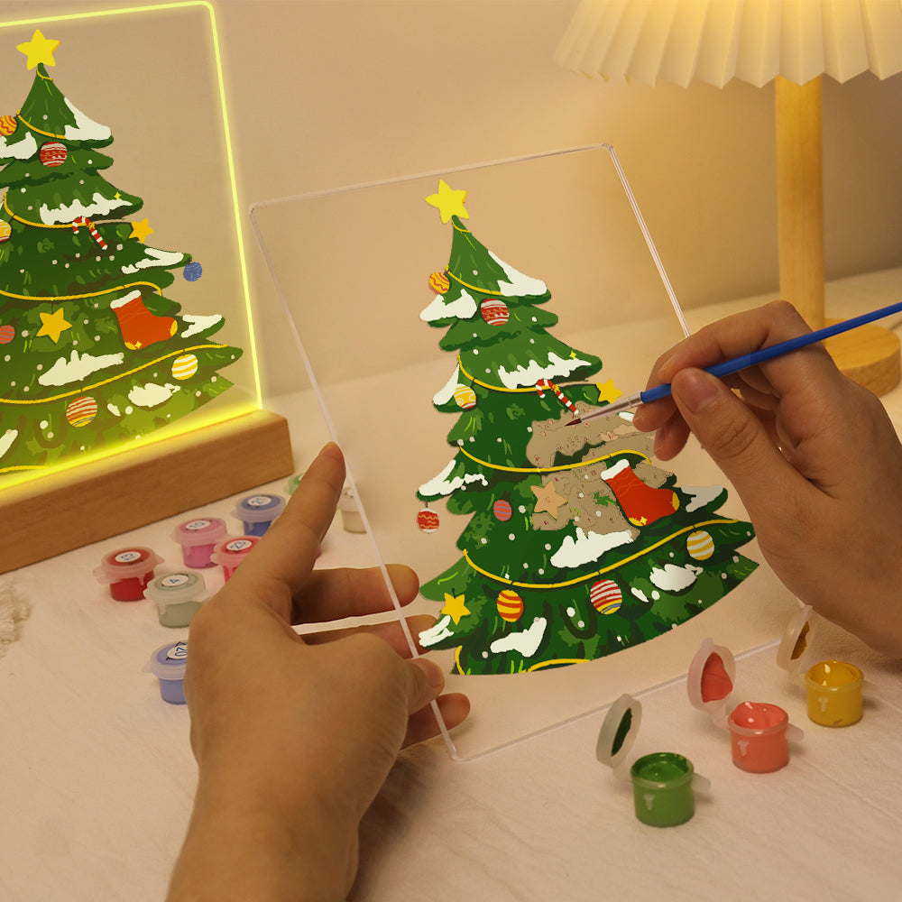 LED Christmas Tree Paint by Numbers