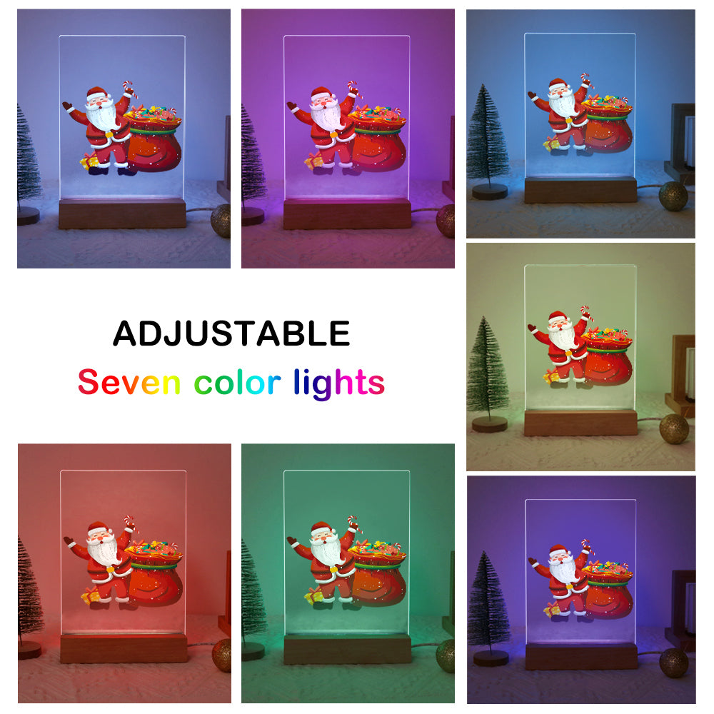 LED Santa with Gifts-2 Paint by Numbers