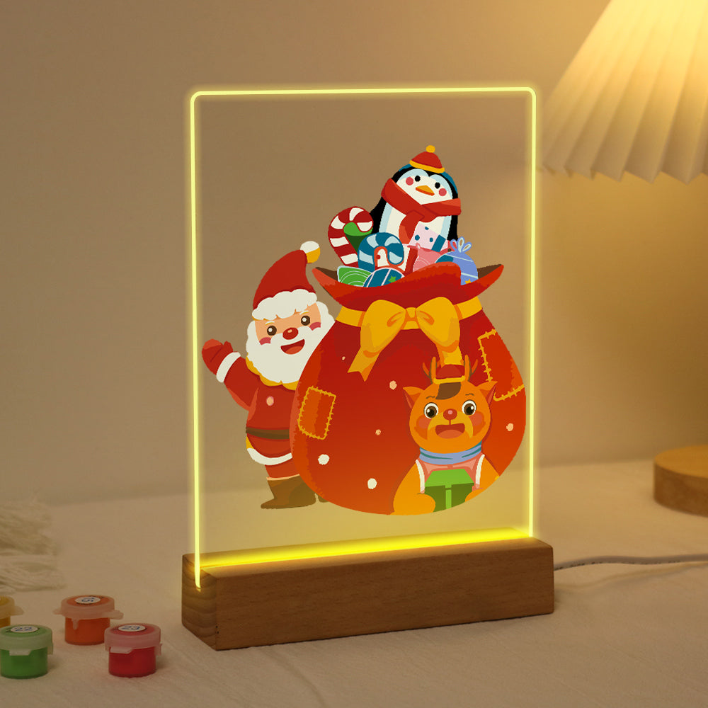 LED Santa in North Pole Paint by Numbers