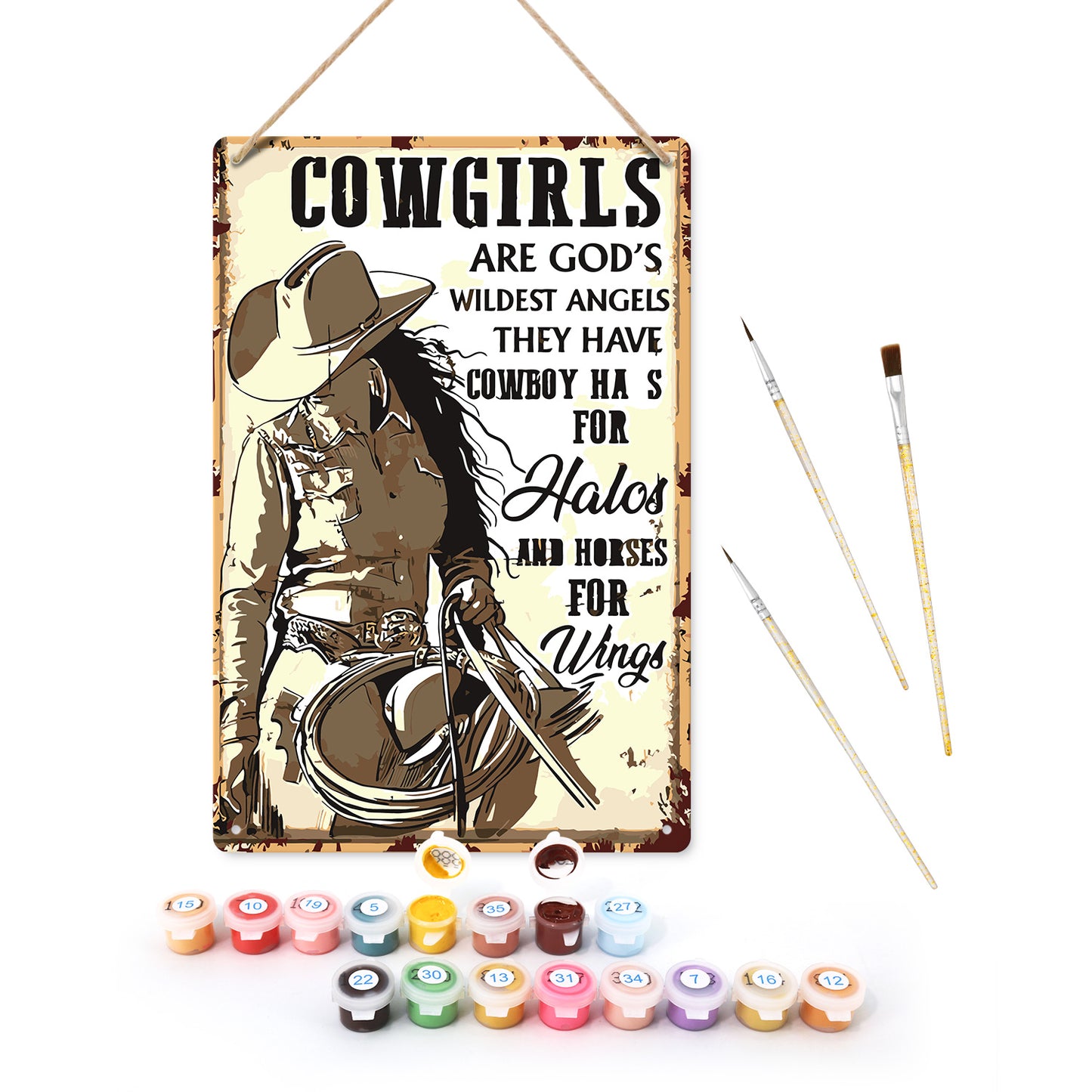 Cowgirls – God’s Wildest Angels – Vintage Paint by Numbers