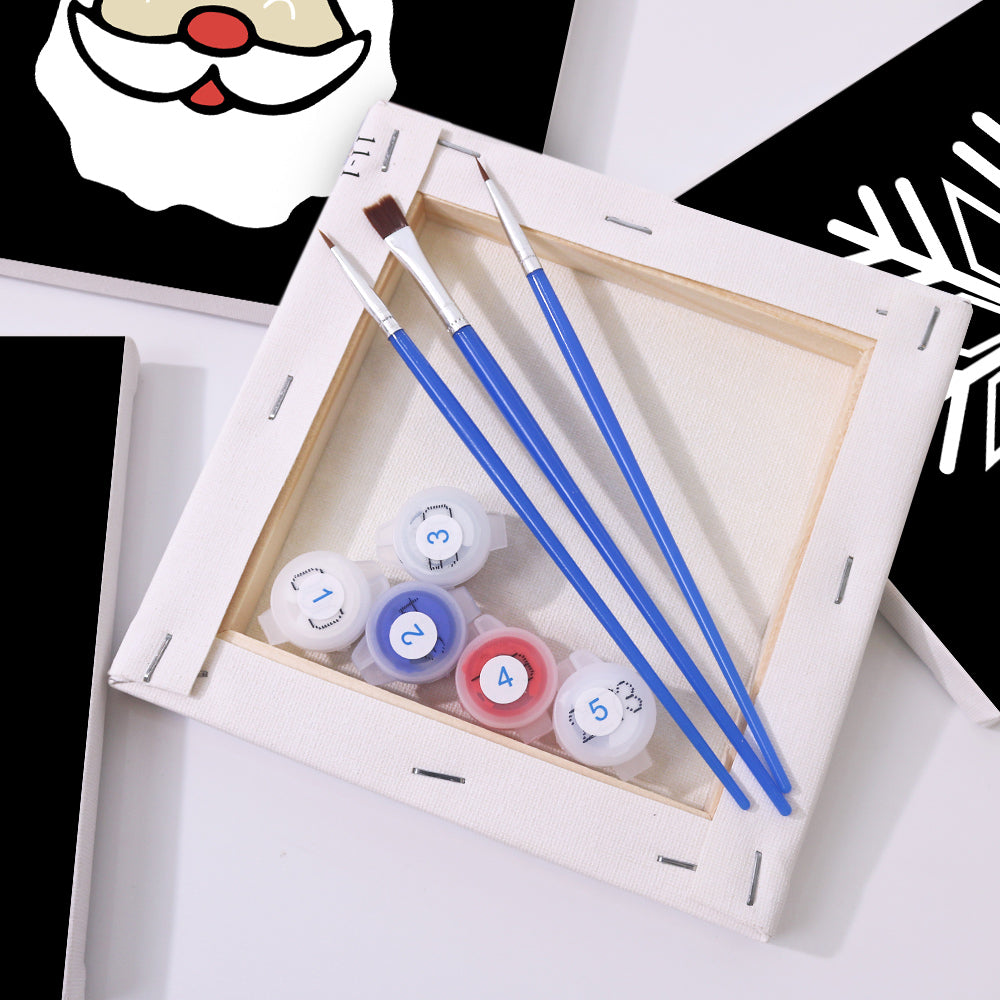 Festive Cheer 4 Pack Mini Paint by Numbers Kit