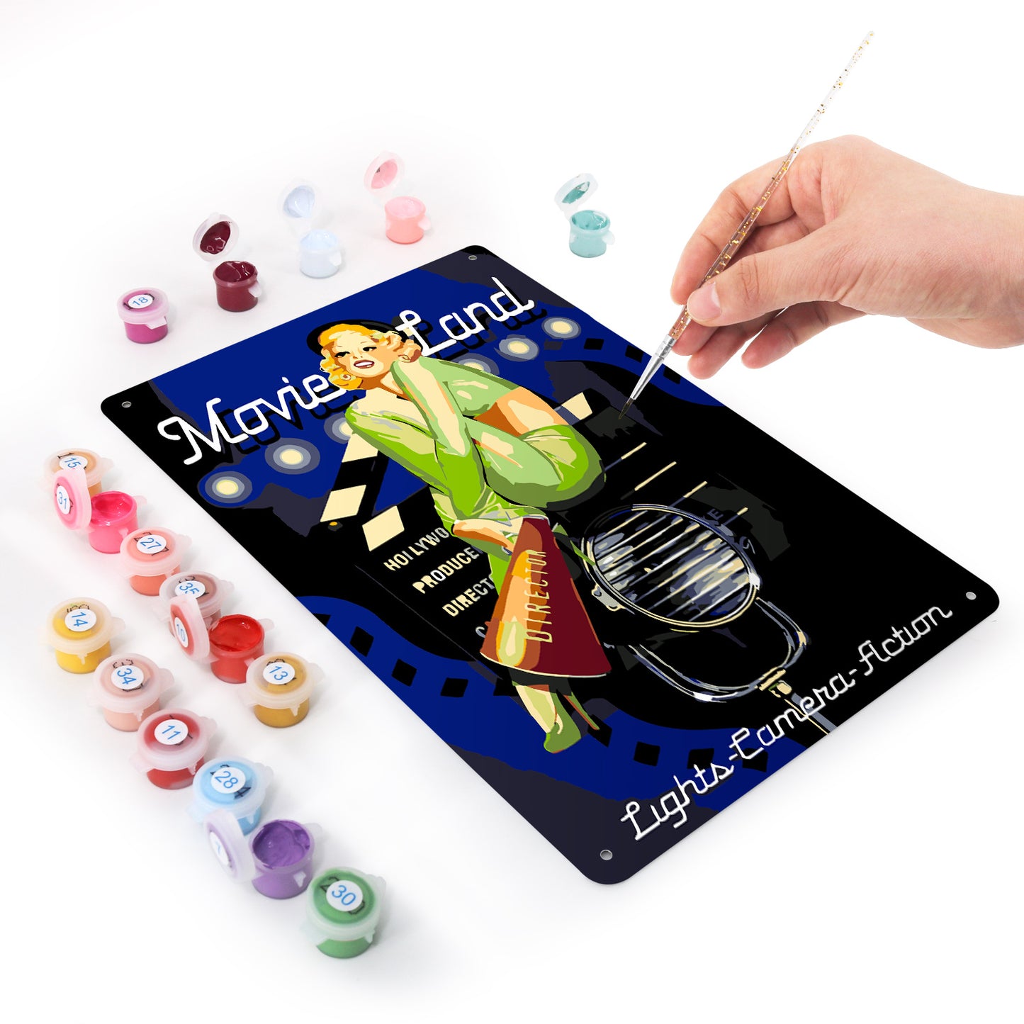 Movie Land – Vintage Paint by Numbers