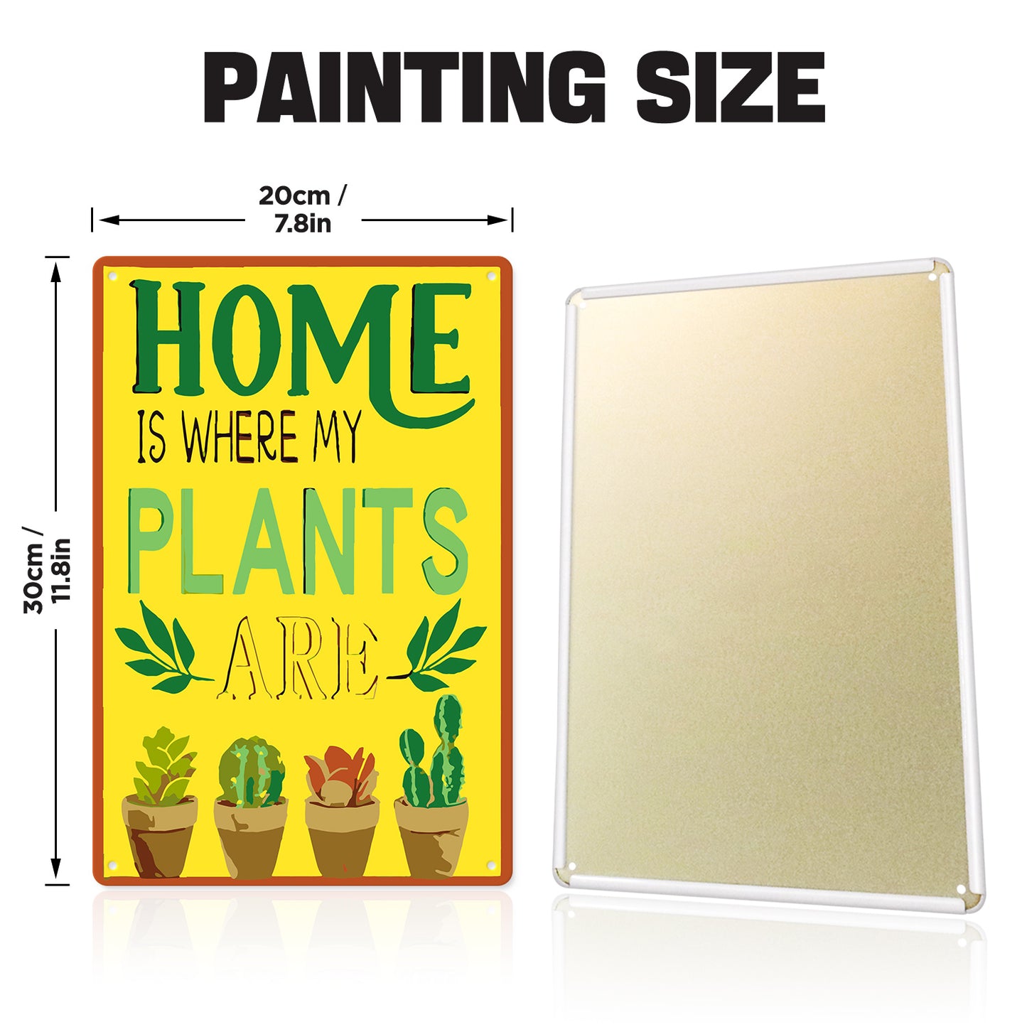 Home is Where My Plants Are – Vintage Paint by Numbers
