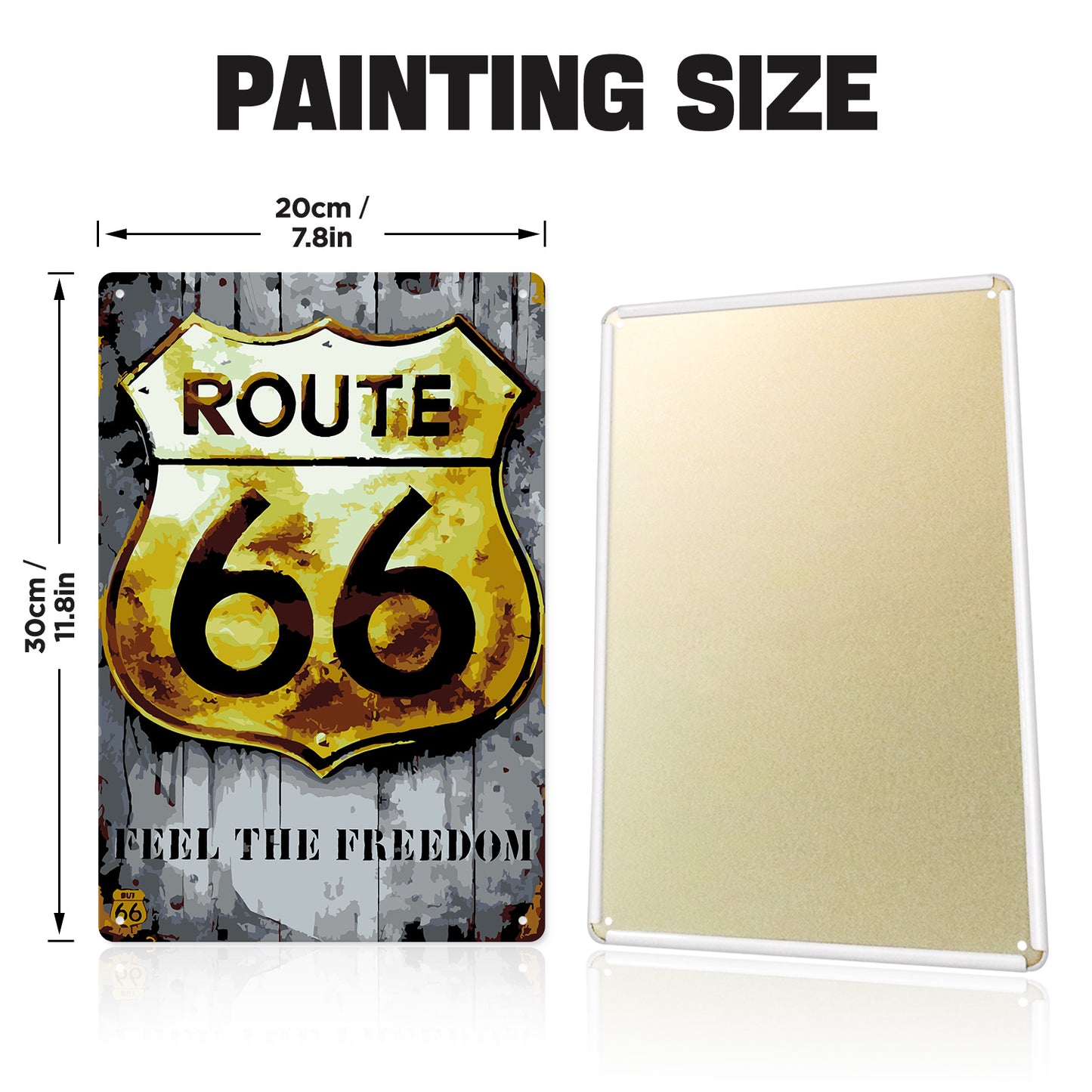 Route 66 – Feel the Freedom – Vintage Paint by Numbers