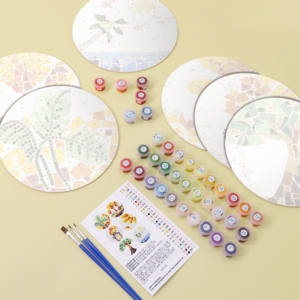 6 Piece Christmas Placemat Set 20cm - Set 12