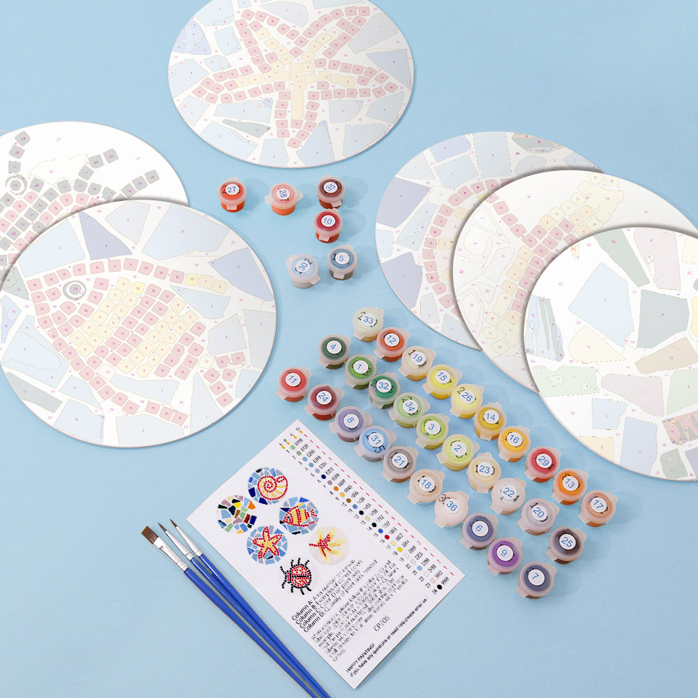 6 Piece Christmas Placemat Set 20cm - Set 8