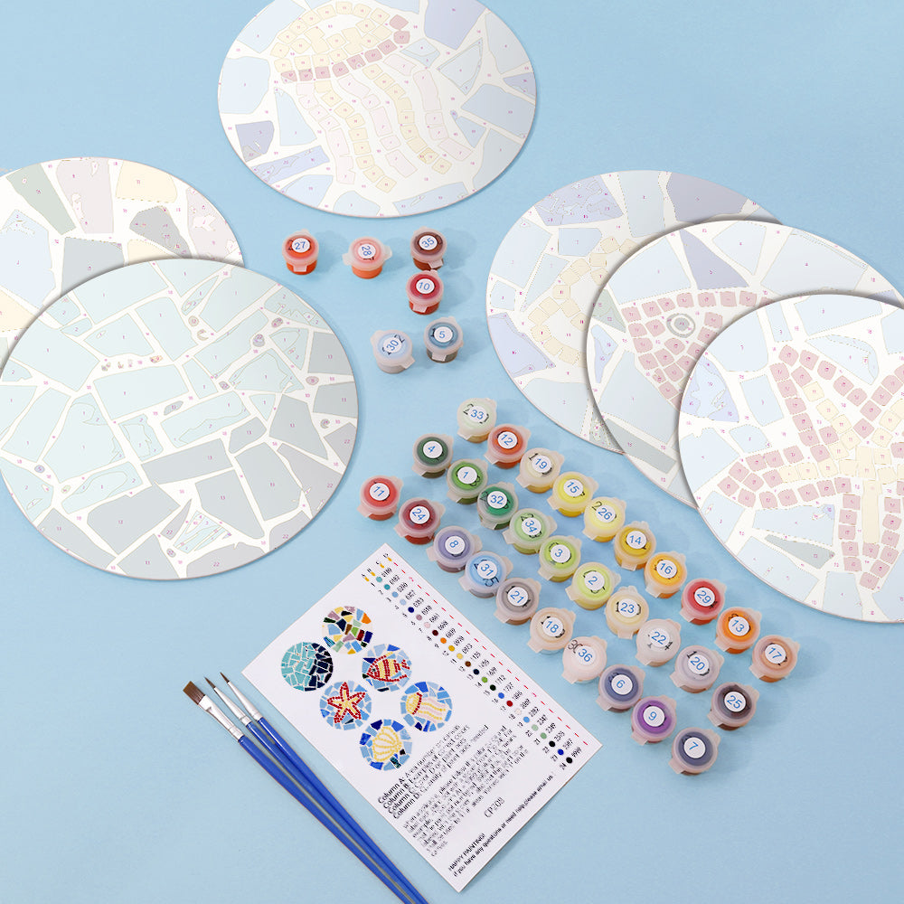 6 Piece Christmas Placemat Set 20cm - Set 10