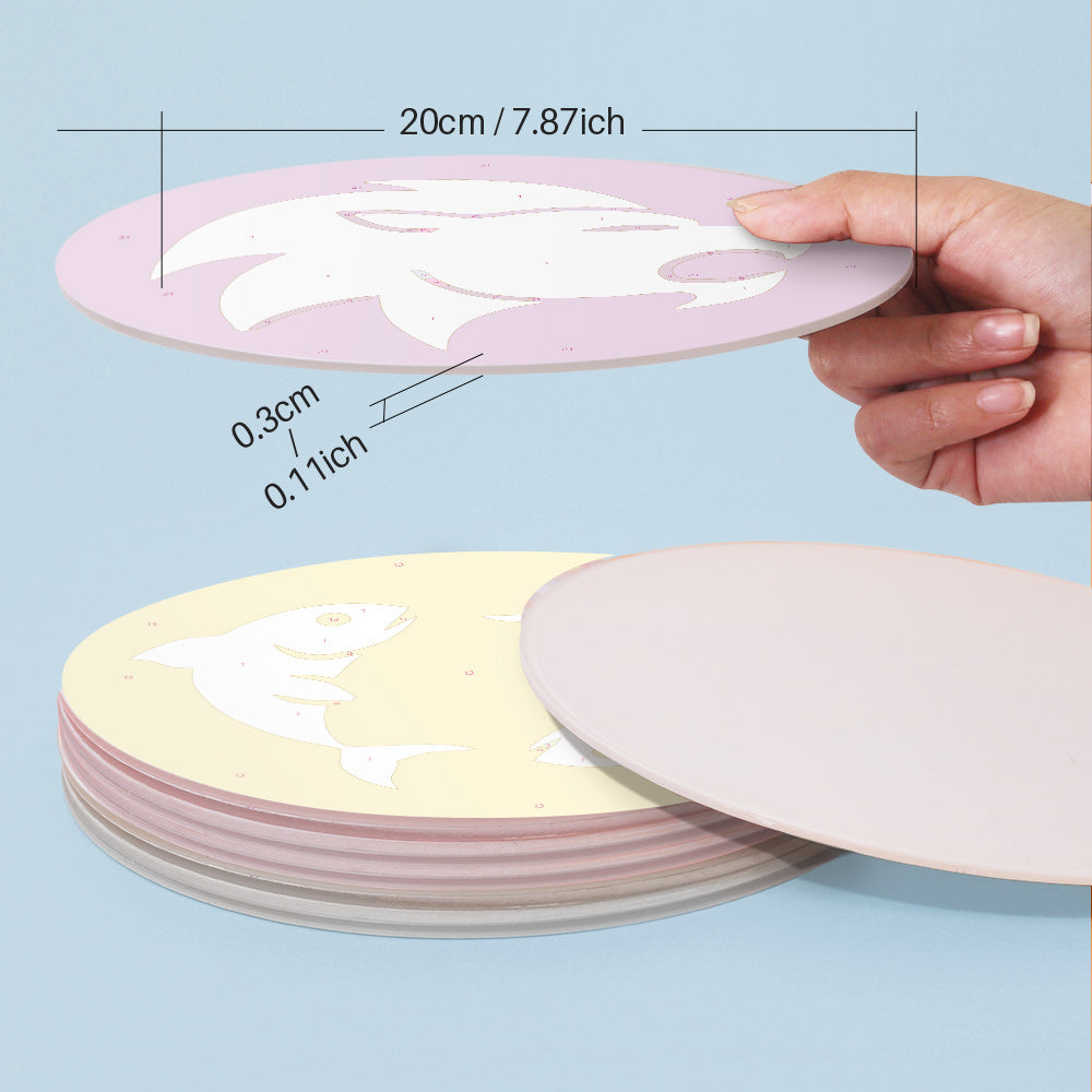6 Piece Christmas Placemat Set 20cm - Set 21