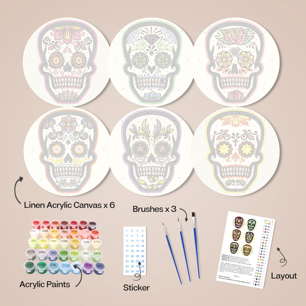 6 Piece Christmas Placemat Set 20cm - Set 18