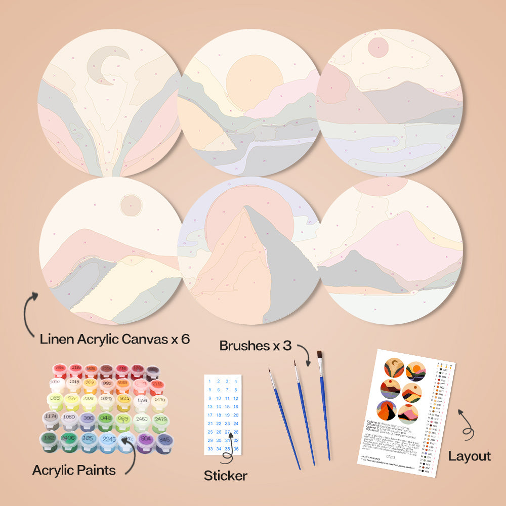 6 Piece Christmas Placemat Set 20cm - Set 15