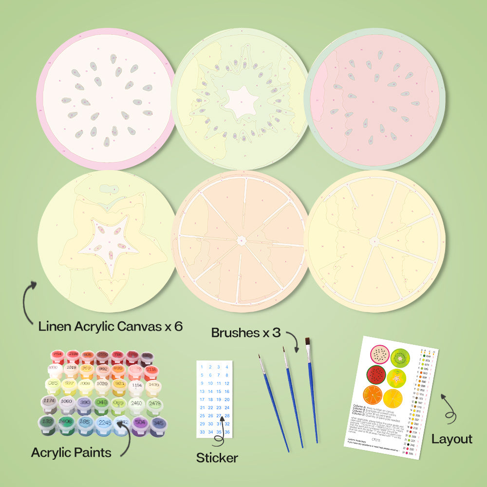 6 Piece Christmas Placemat Set 20cm - Set 17