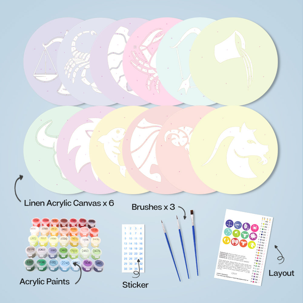 6 Piece Christmas Placemat Set 20cm - Set 21