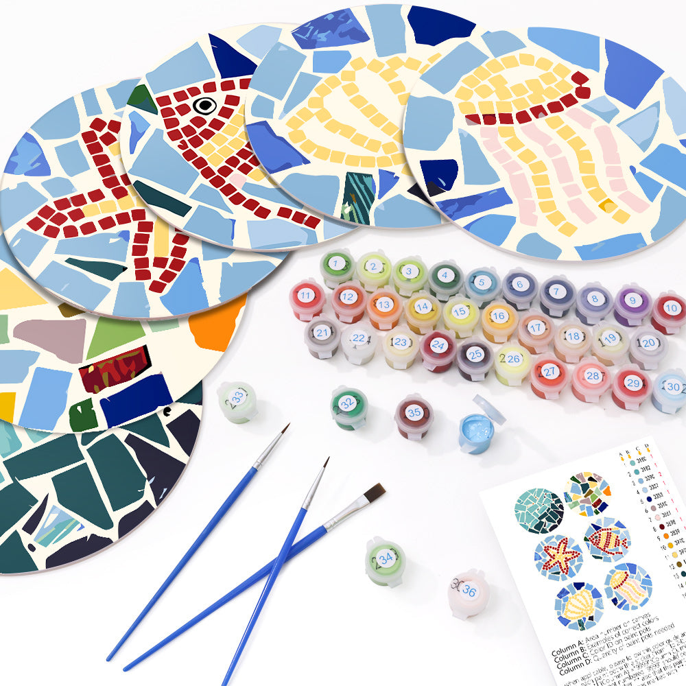 6 Piece Christmas Placemat Set 20cm - Set 10