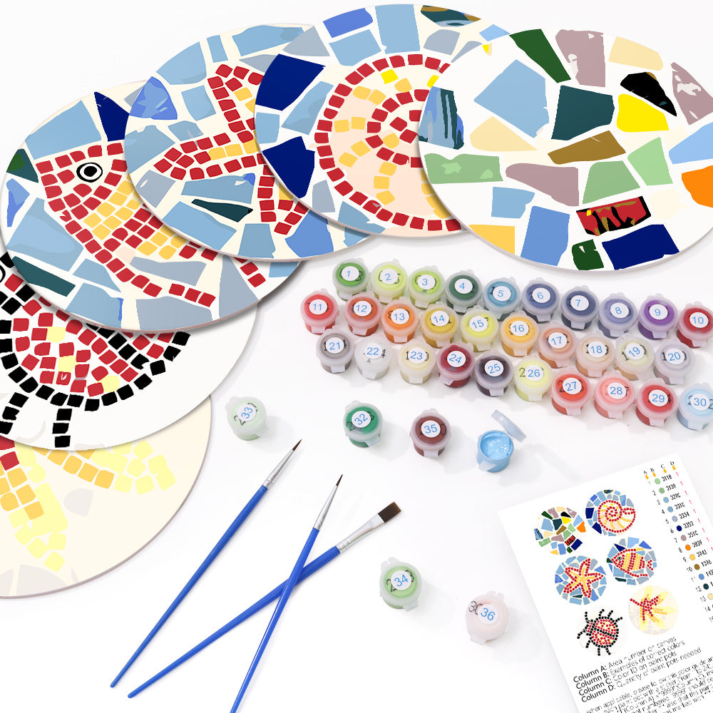 6 Piece Christmas Placemat Set 20cm - Set 8