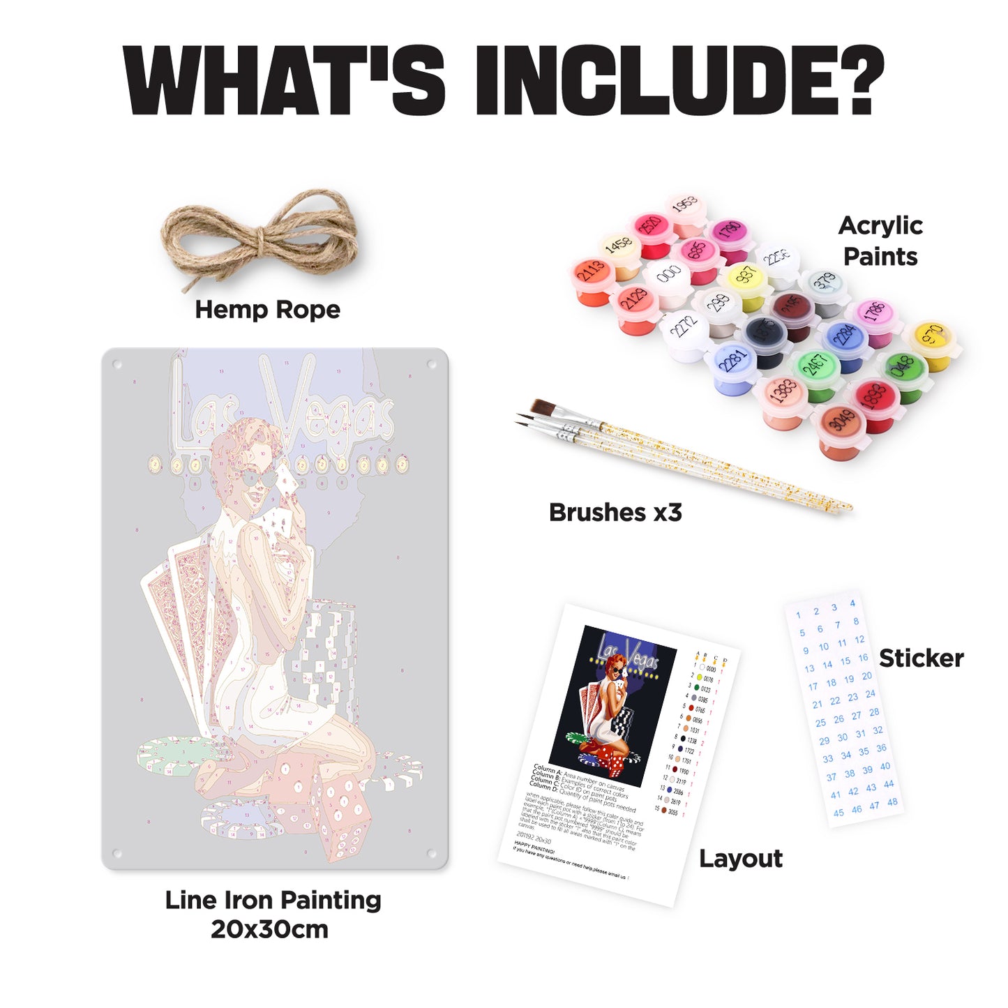 Las Vegas Glamour – Vintage Paint by Numbers