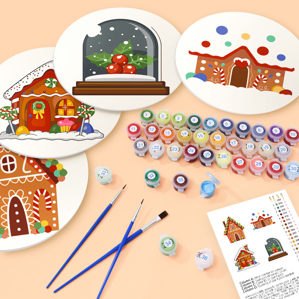 6 Piece Christmas Placemat Set 20cm - Set 27