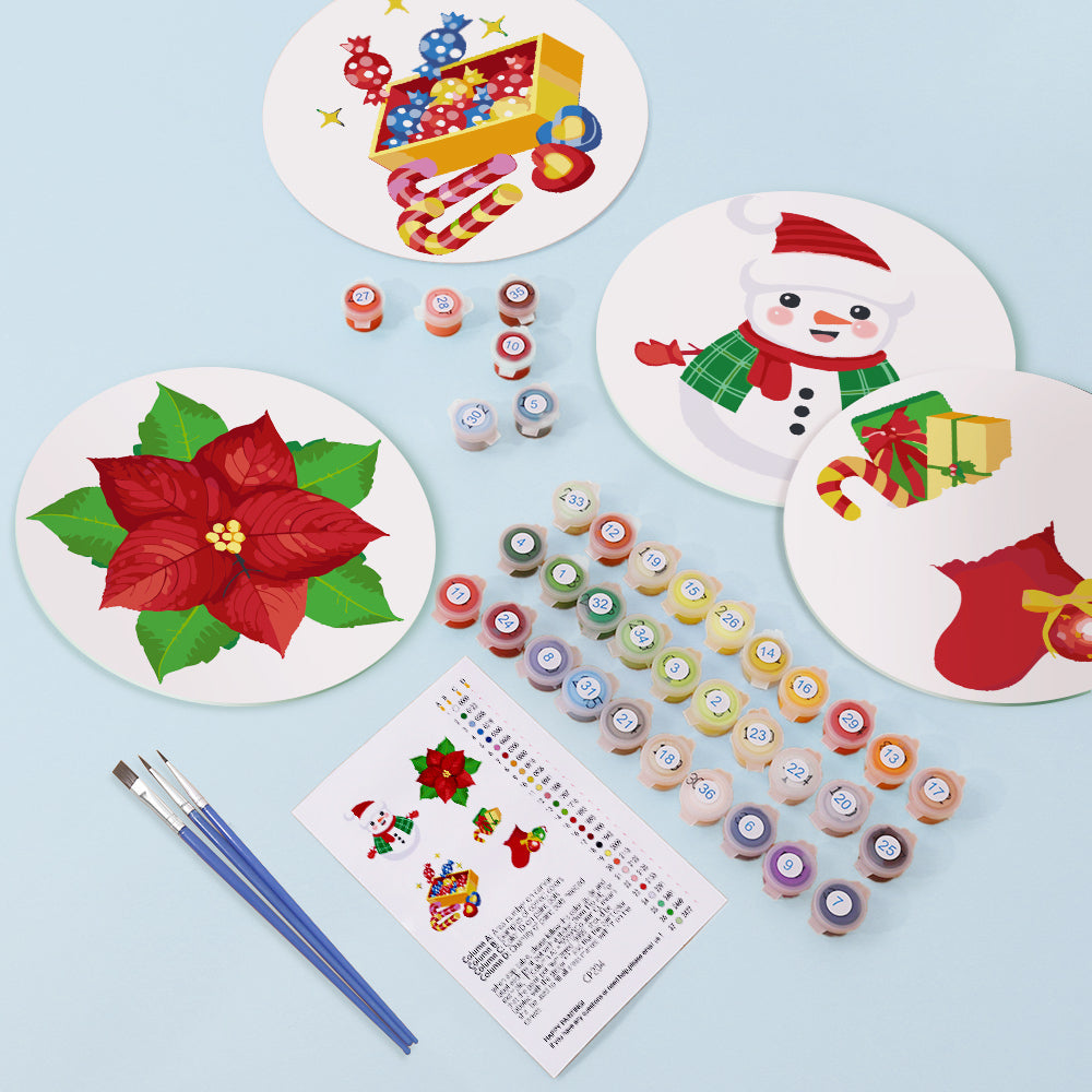 6 Piece Christmas Placemat Set 20cm - Set 28