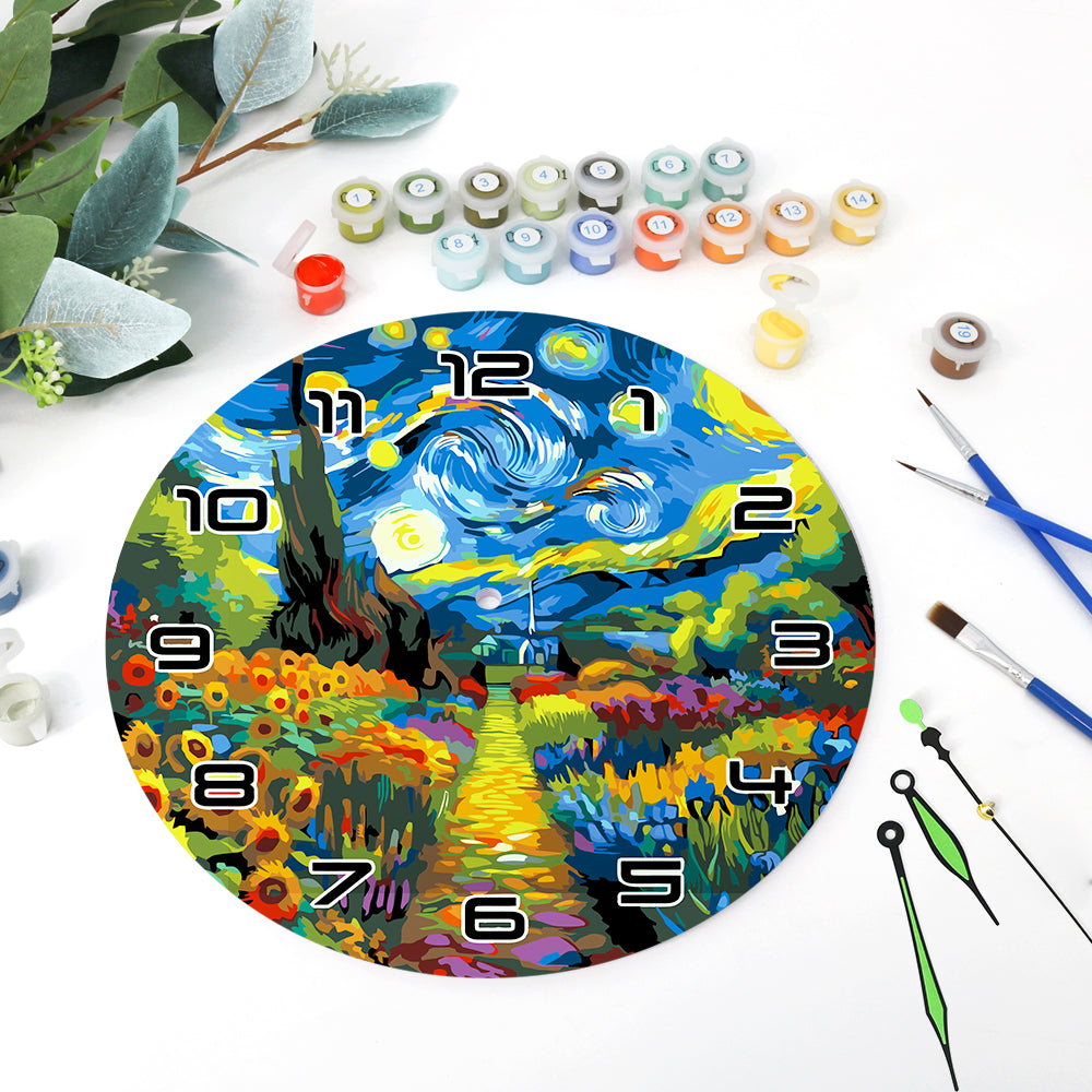 Paint the Moment – Starry Garden Clock Kit