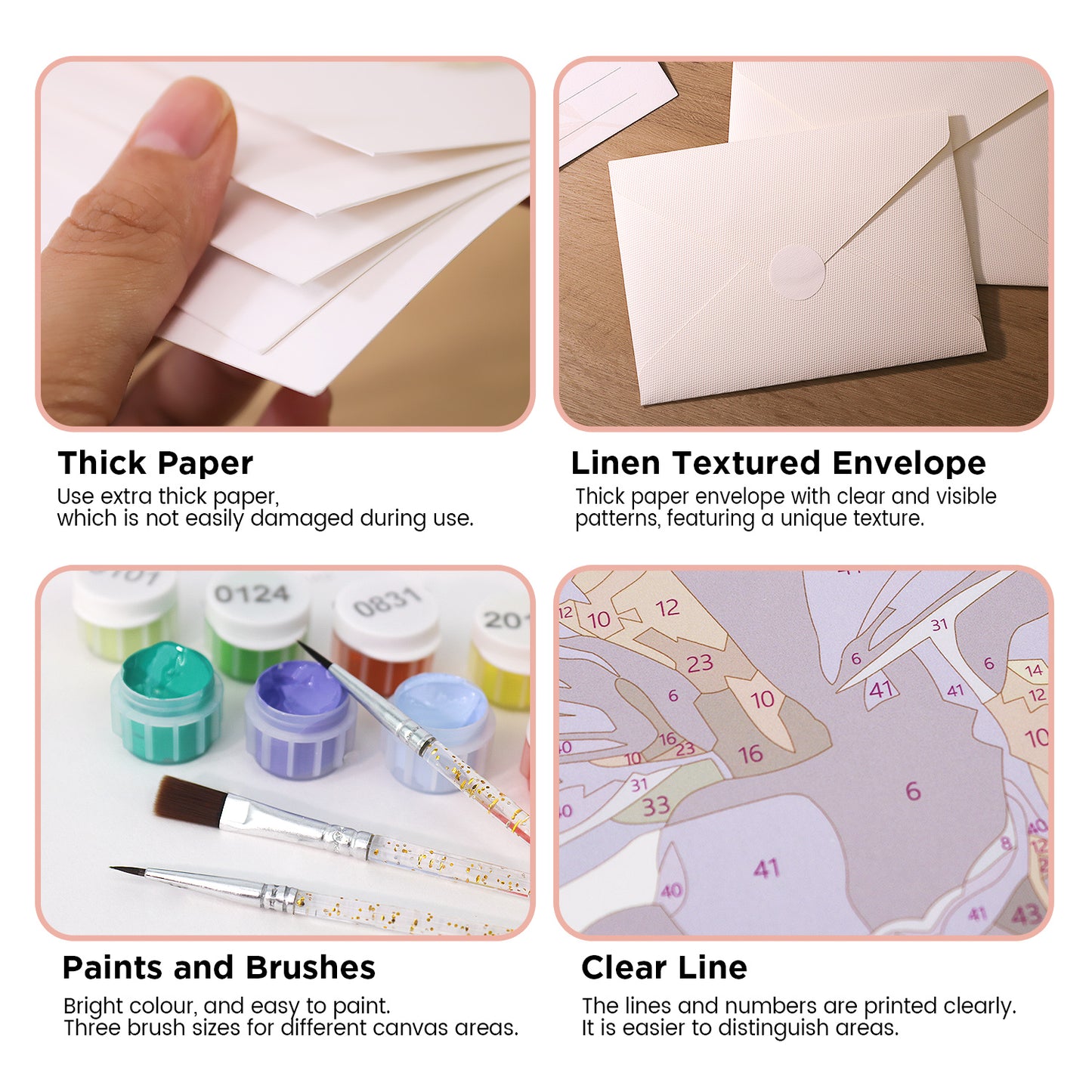 Red Glam Postcard Paint Kit