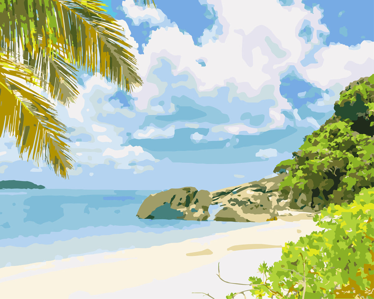 Tropical Beach Scene