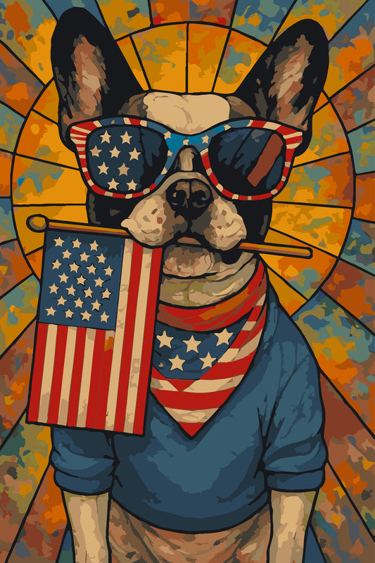 American Style Independence Day Celebration Paint by Numbers Canvas Kit