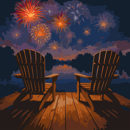 Evening of Freedom Paint by Numbers Canvas Kit