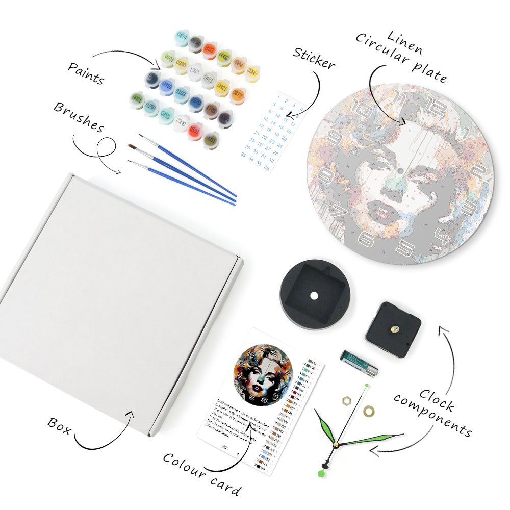 Paint the Moment – Pop Icon Clock Kit
