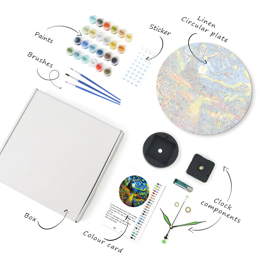 Paint the Moment – Starry Garden Clock Kit