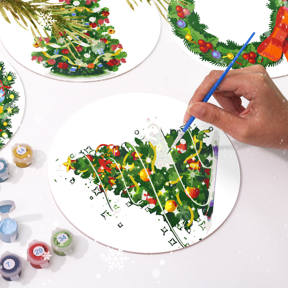 6 Piece Christmas Placemat Set 20cm - Set 25