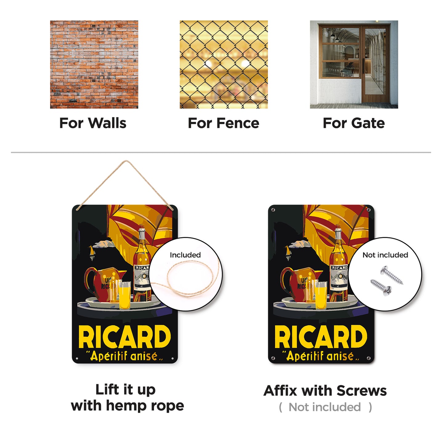 Ricard Aperitif Anise (Dark Background) – Vintage Paint by Numbers