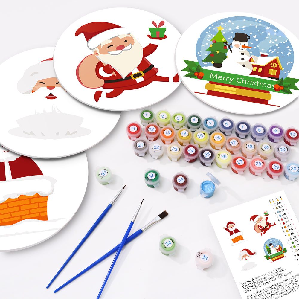 6 Piece Christmas Placemat Set 20cm - Set 26