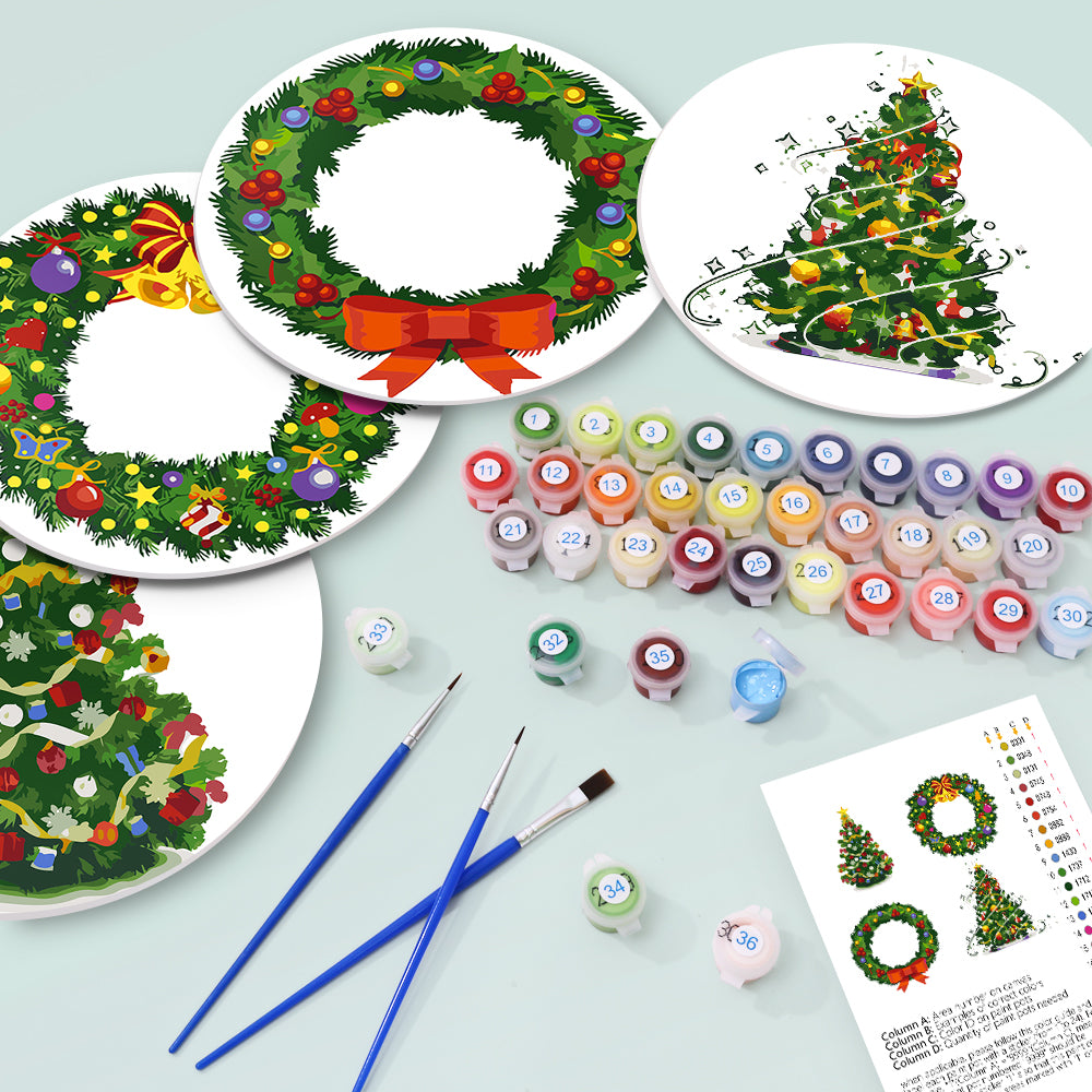 6 Piece Christmas Placemat Set 20cm - Set 25