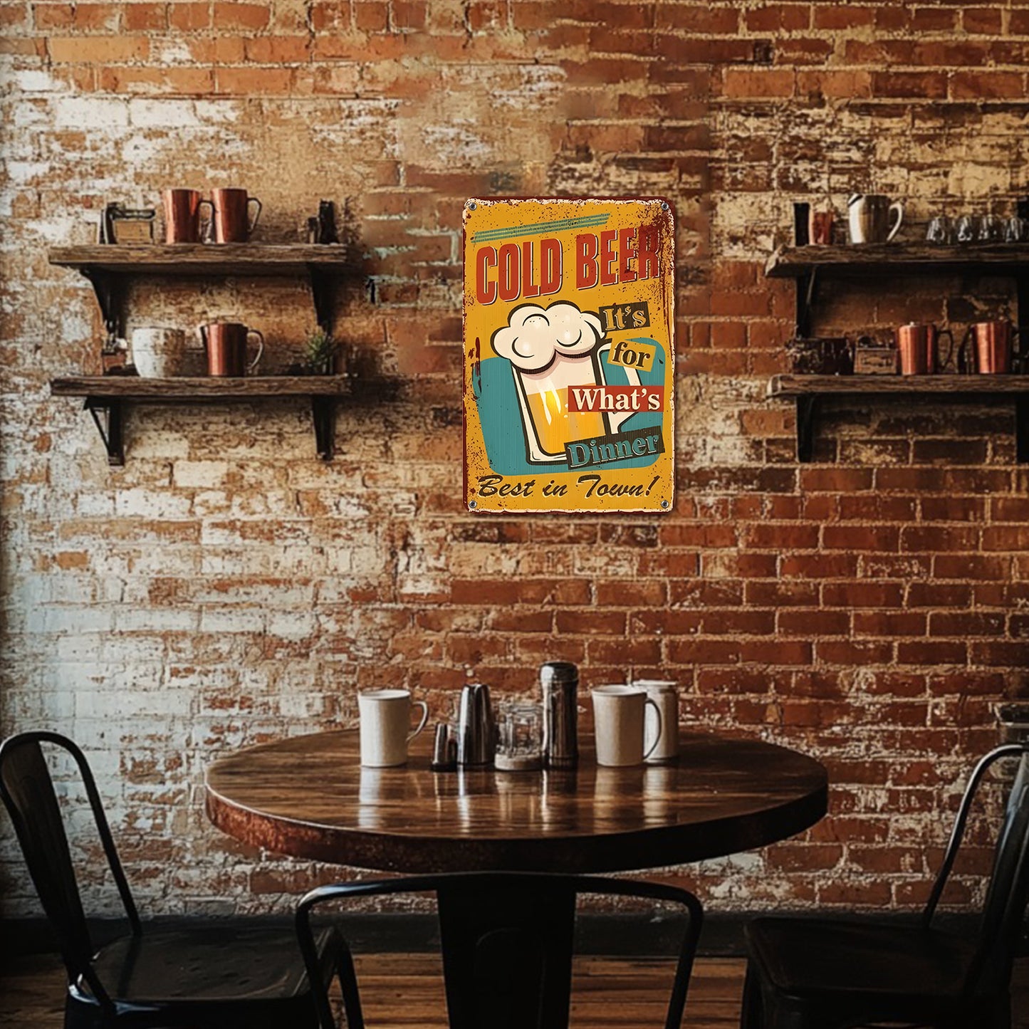 Cold Beer for Dinner – Vintage Paint by Numbers