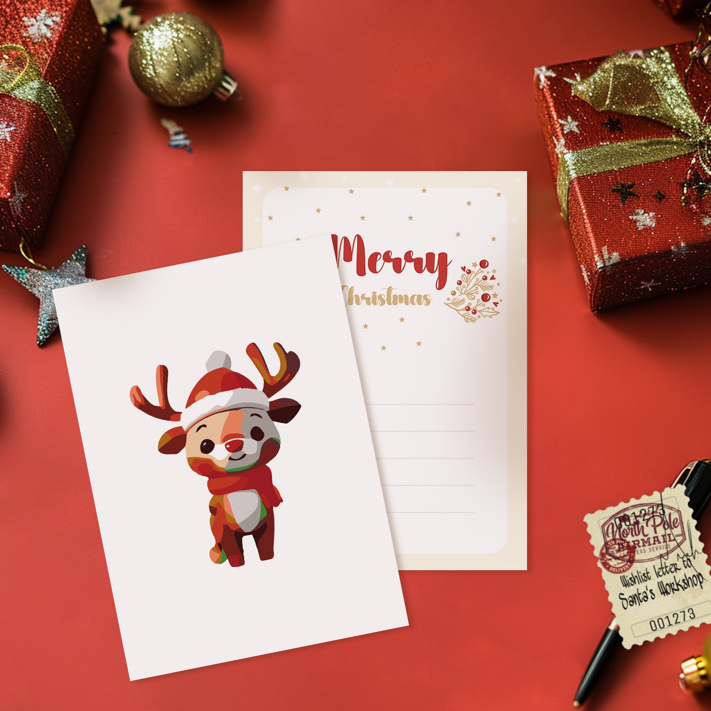 Christmas Magic Postcard Paint Kit