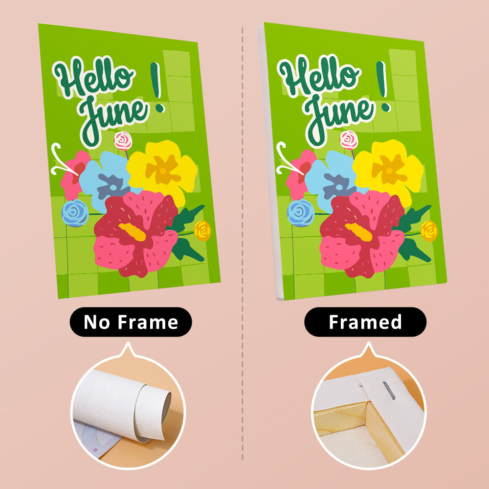 Hello June 6 Pack Mini Paint by Numbers Kit