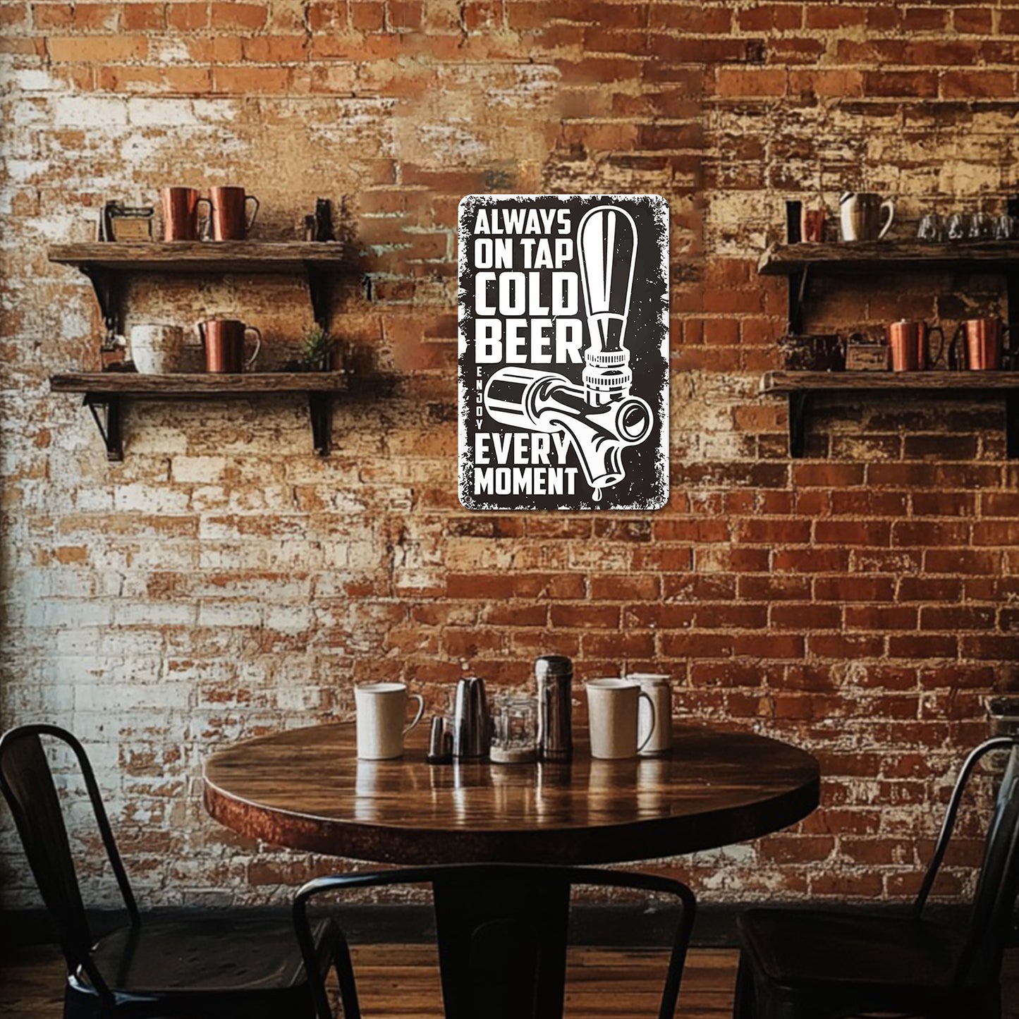 Cold Beer on Tap (Black & White) – Vintage Paint by Numbers