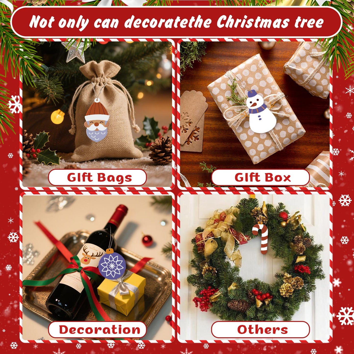 Snowflake & Reindeer Paintable Ornaments