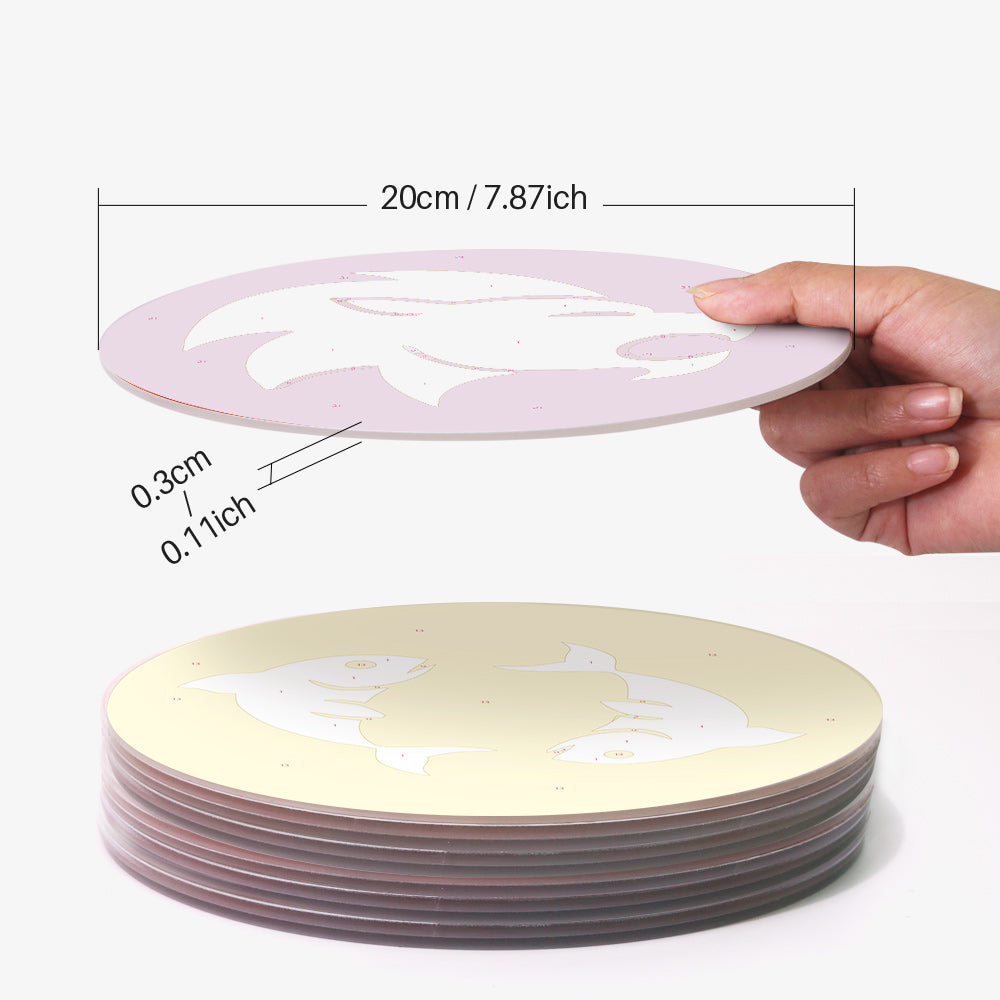 6 Piece Christmas Placemat Set 20cm - Set 21