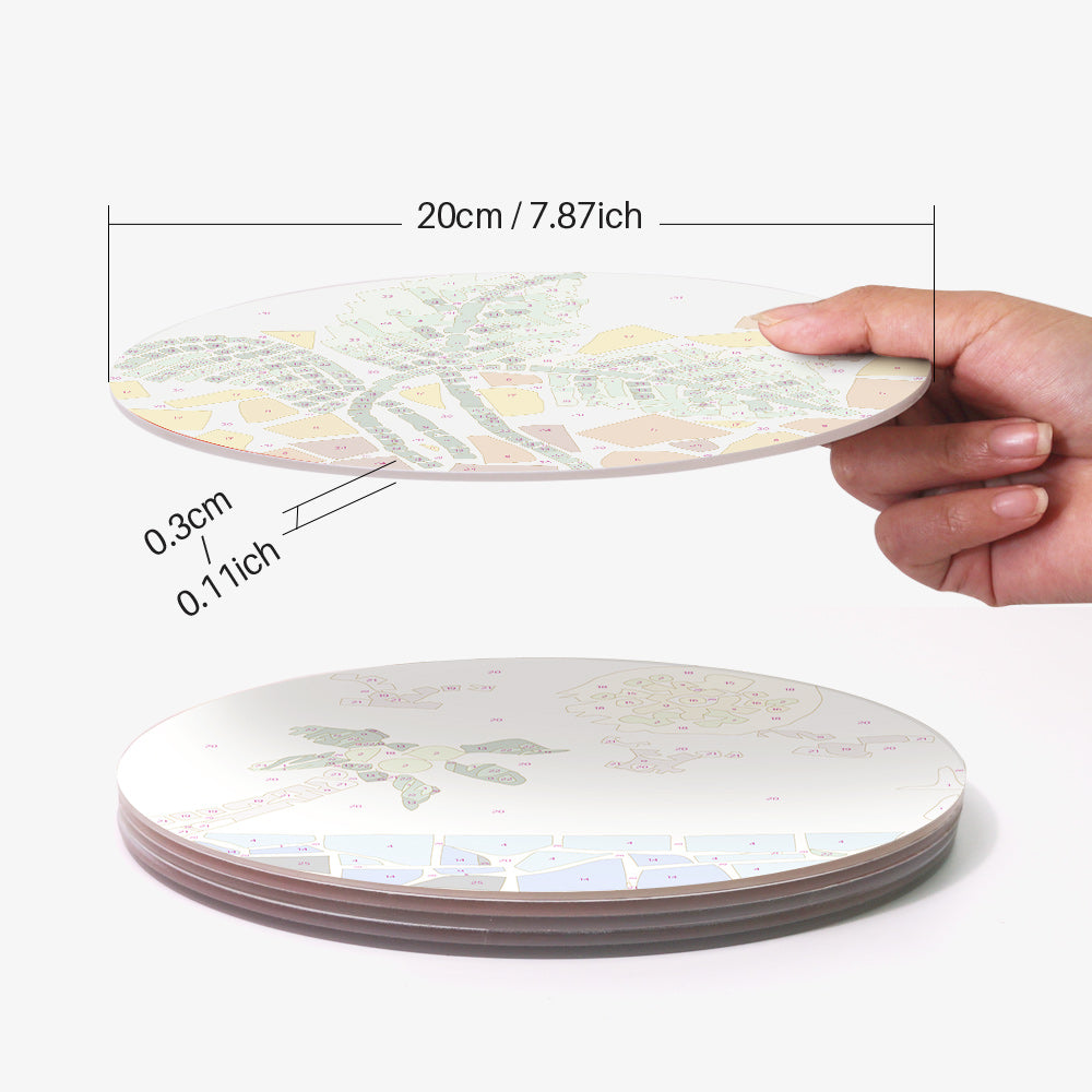 6 Piece Christmas Placemat Set 20cm - Set 12