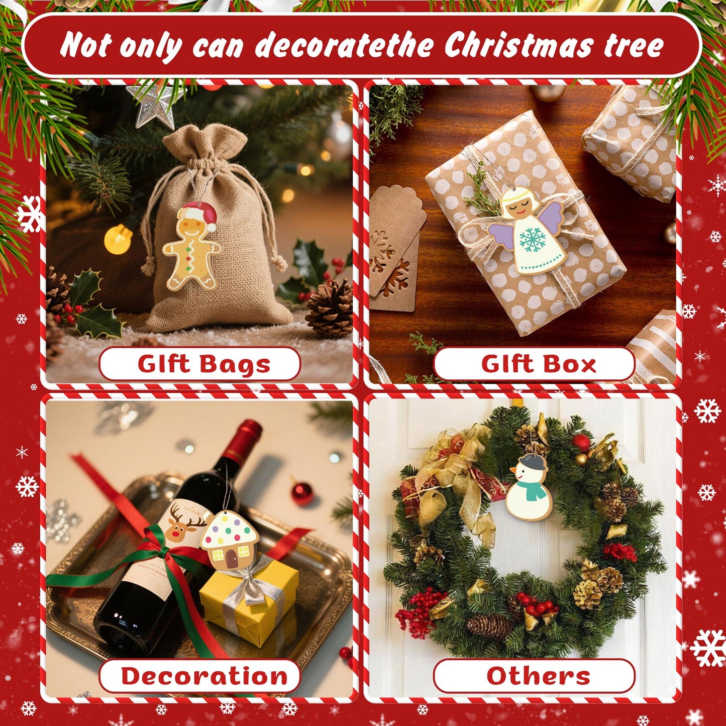 Gingerbread Village Paintable Ornaments
