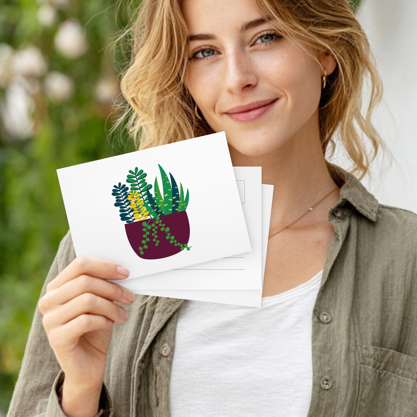 Houseplant Postcard Paint Kit