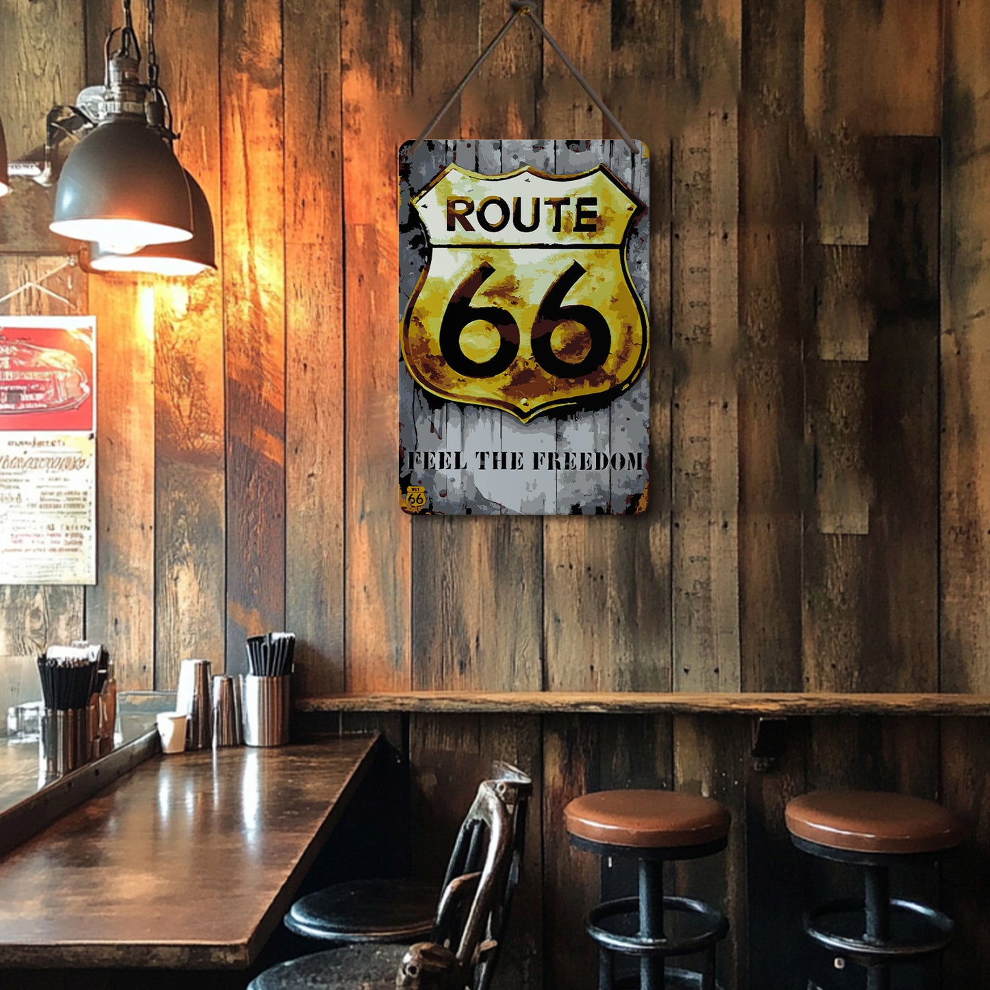 Route 66 – Feel the Freedom – Vintage Paint by Numbers