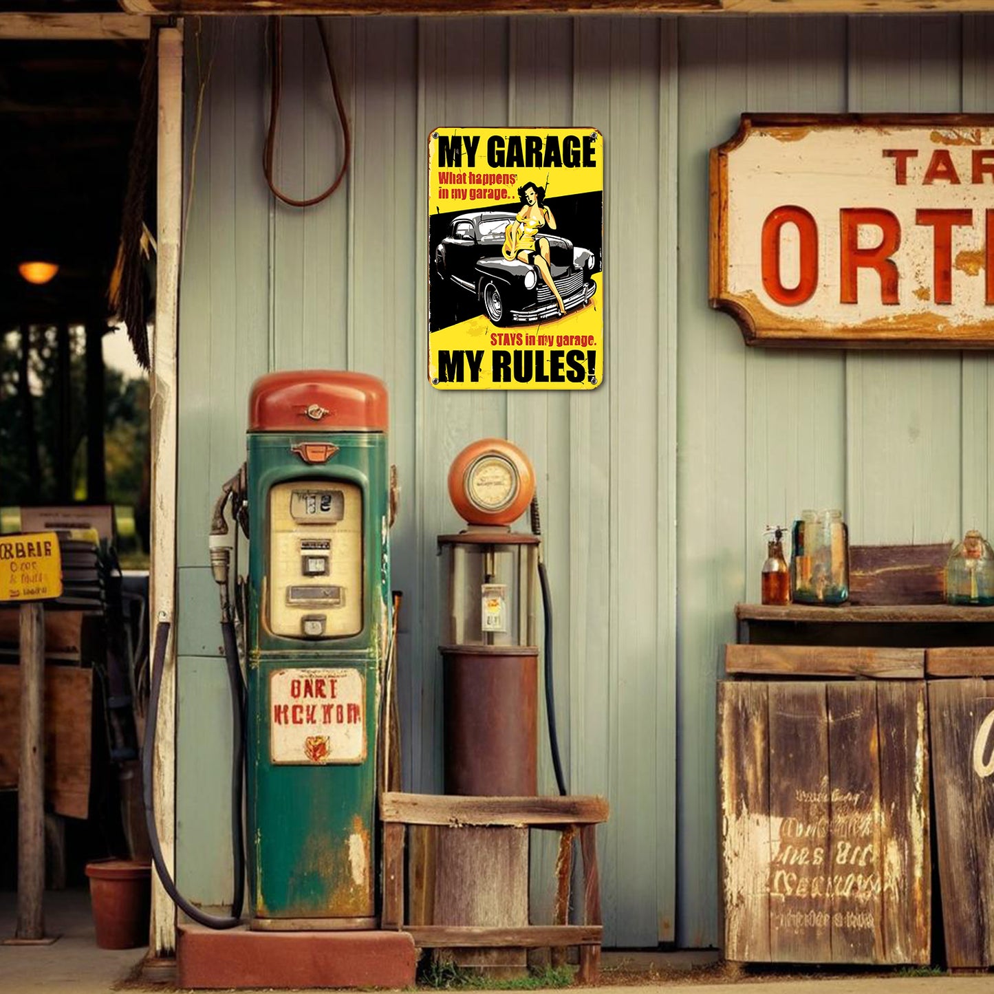 My Garage, My Rules – Vintage Paint by Numbers