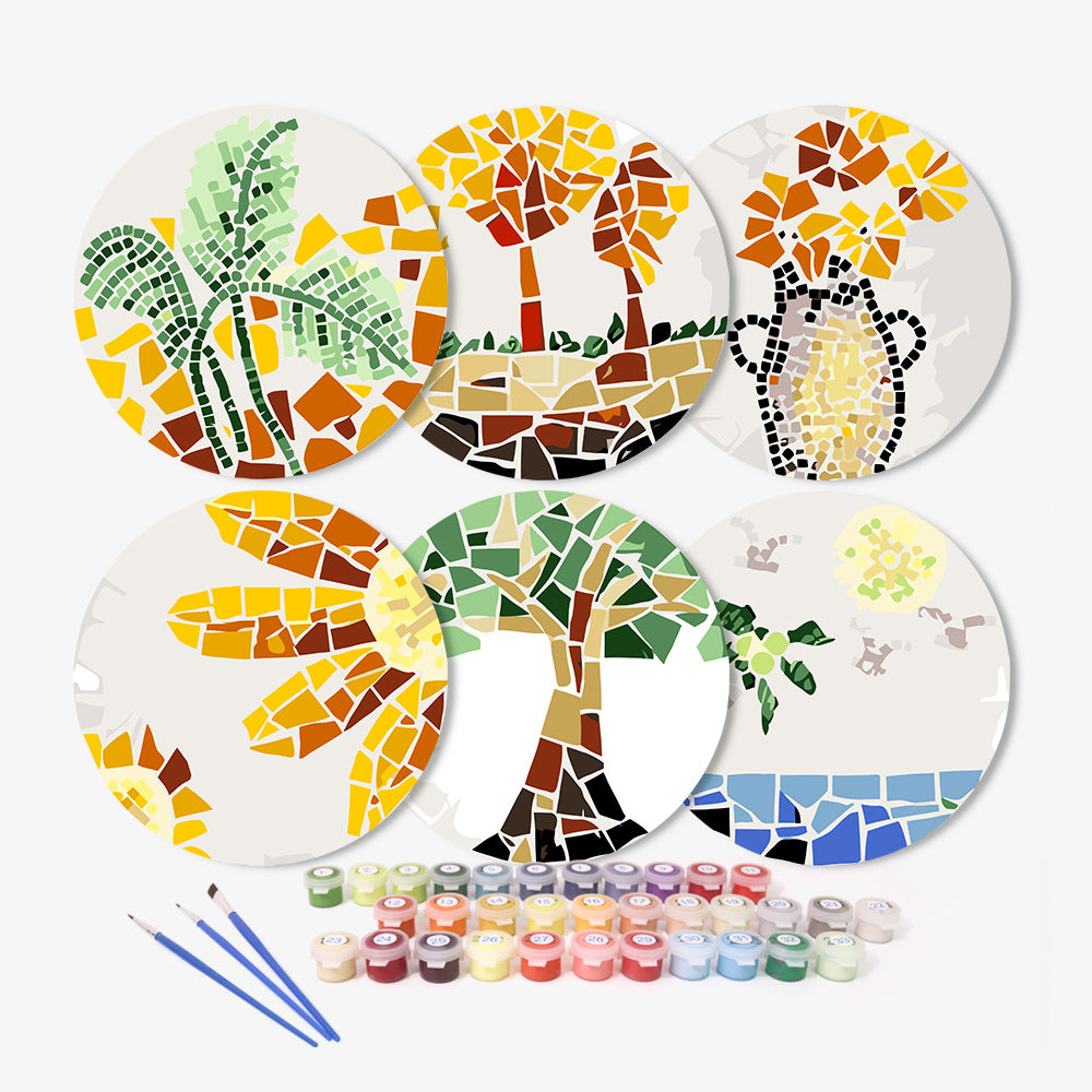 6 Piece Christmas Placemat Set 20cm - Set 12