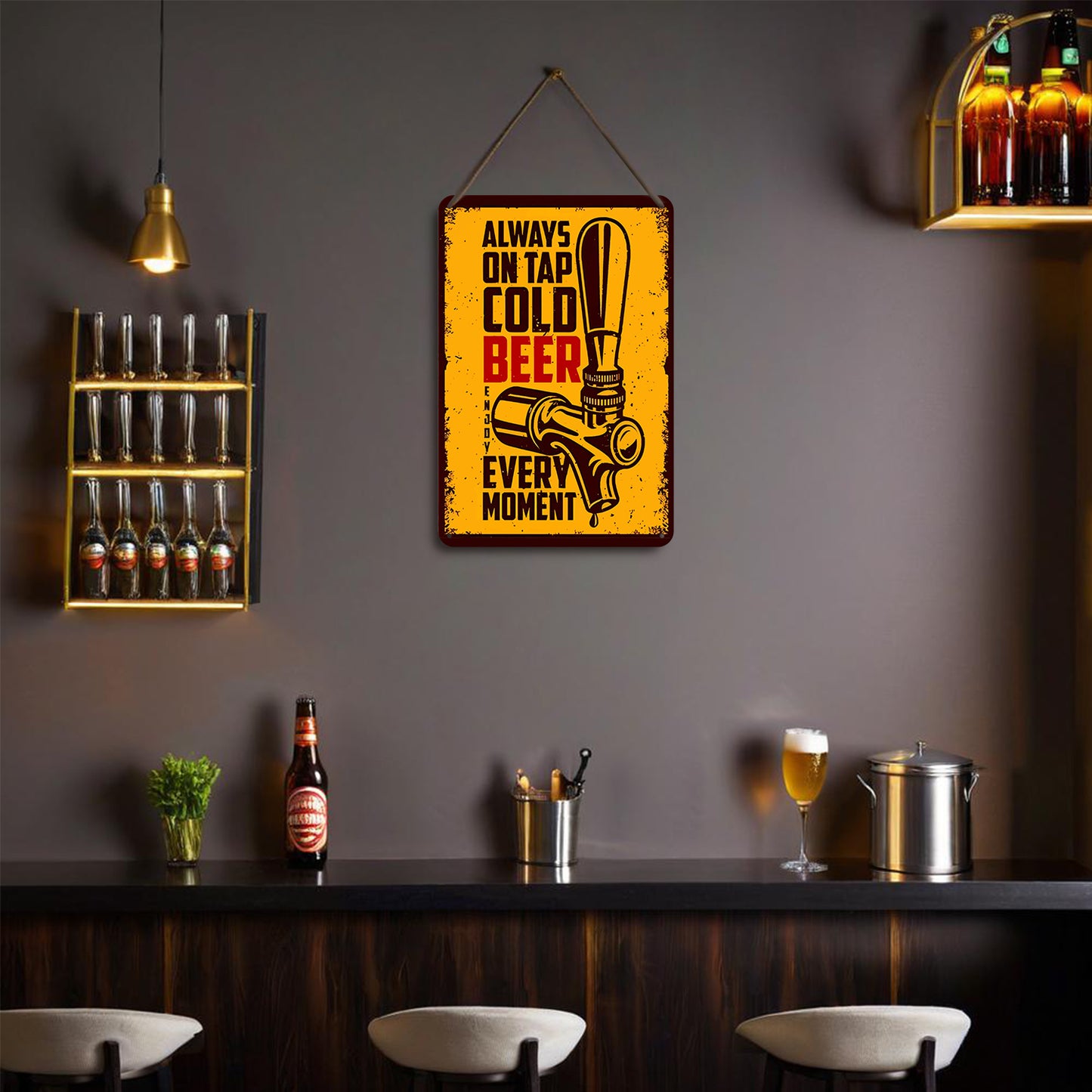 Cold Beer on Tap – Vintage Paint by Numbers